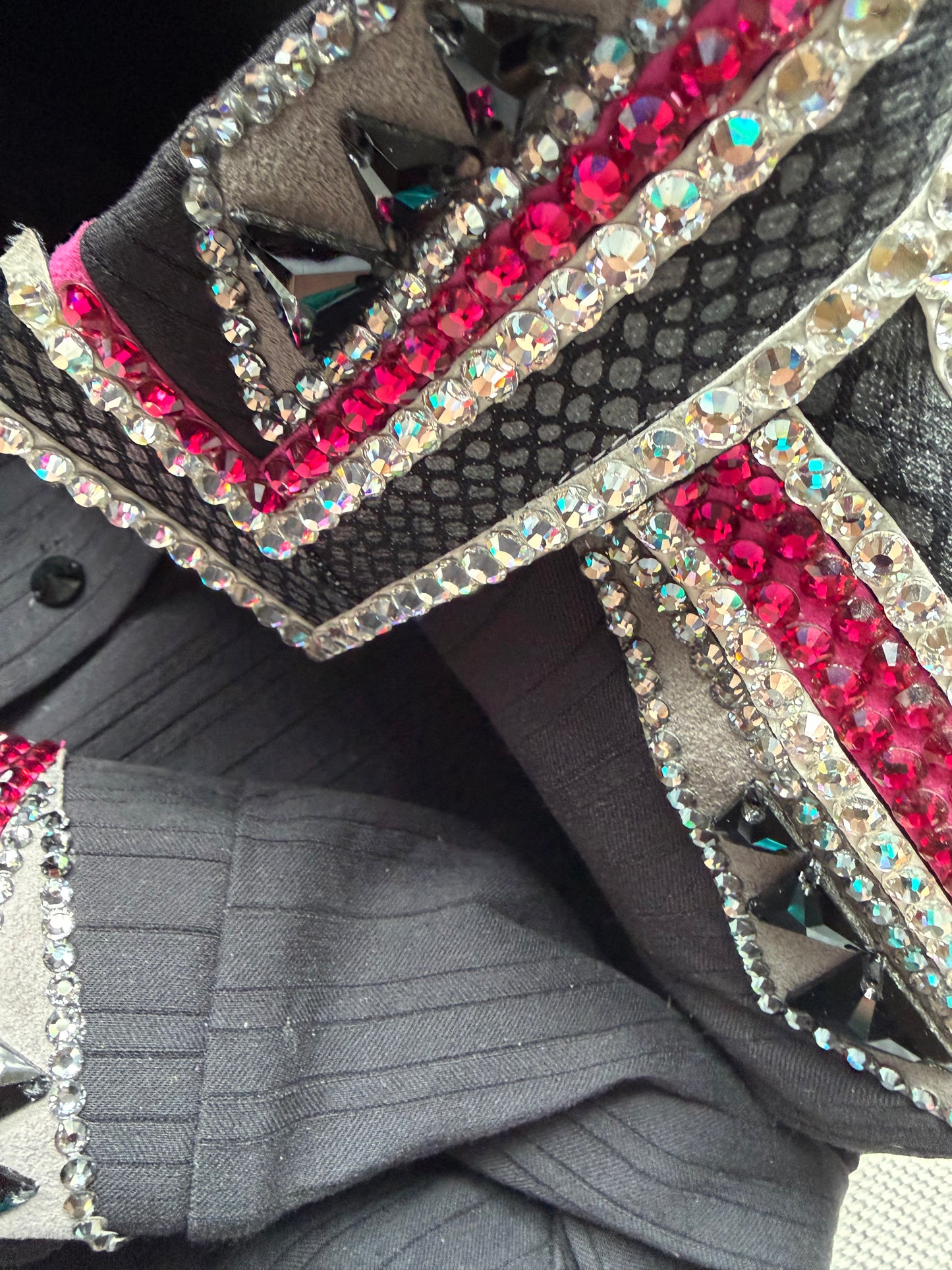 Kevin Garcia Originals Black, Silver, Gun Metal & Pink Half Sleeve - Size 10