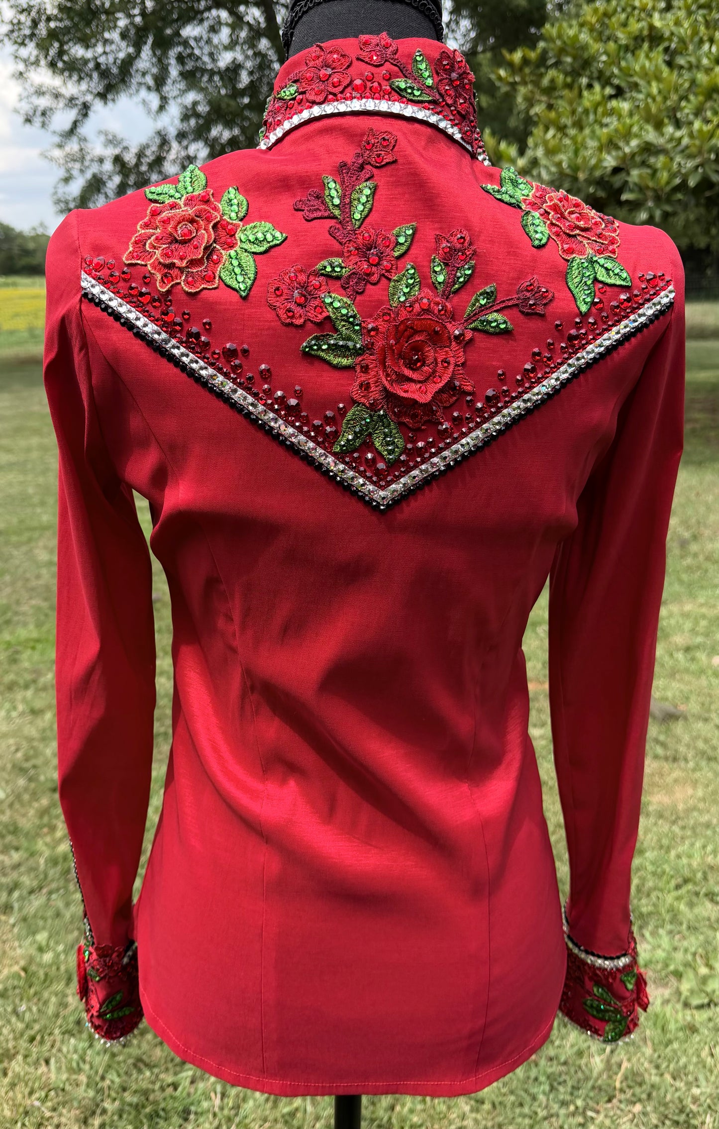 Kevin Garcia Originals Red Rose Yoke - Size: 6