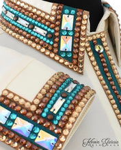 Load image into Gallery viewer, Kevin Garcia Originals Cream with Turquoise &amp; Browns - Size 10

