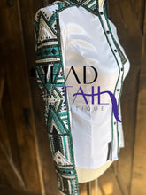Load image into Gallery viewer, Holly Taylor Designs White with Green/Turq &amp; Teal Full Sleeve - XXS/XS
