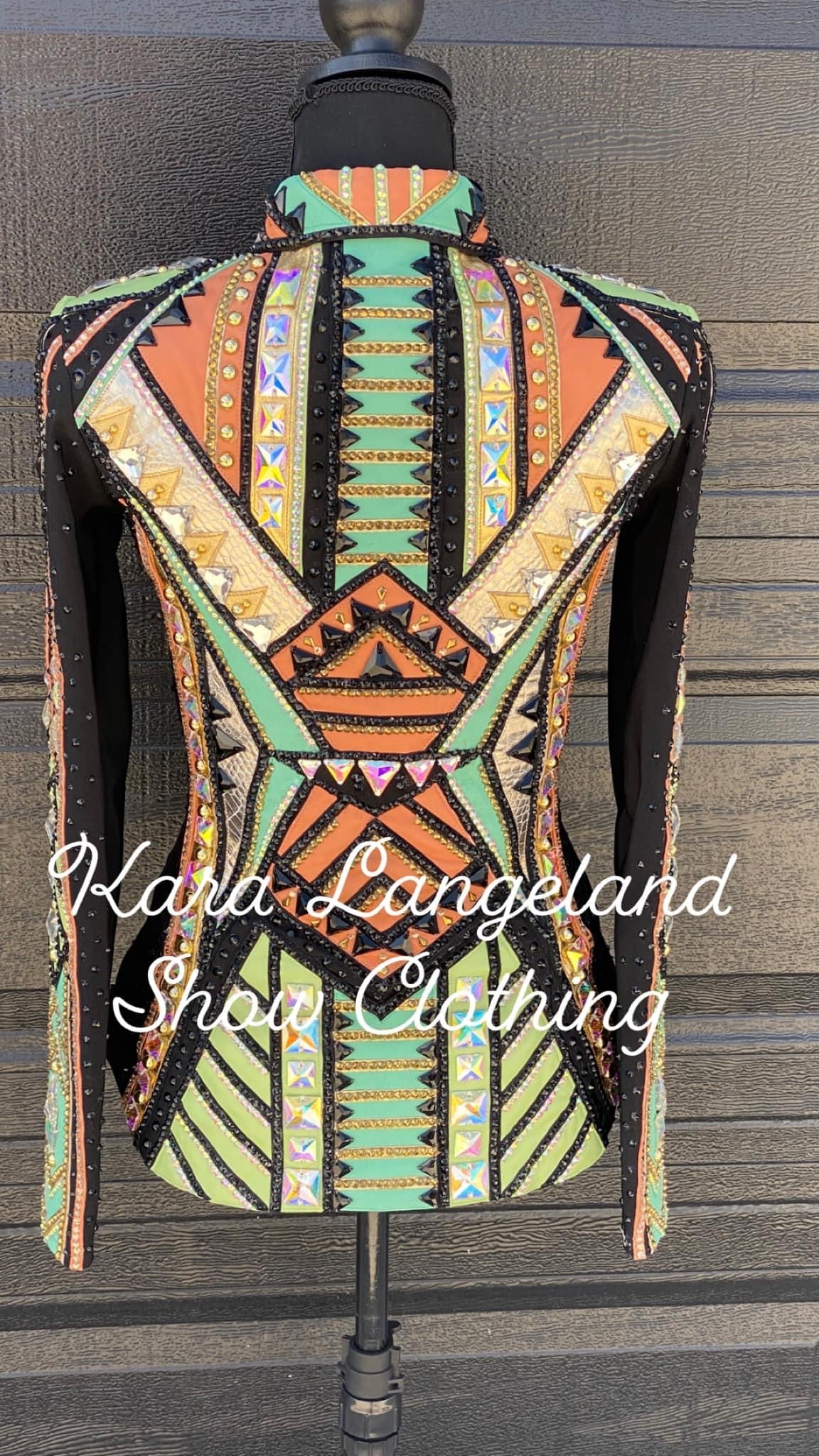 Kara Langeland Show Clothing Tropical Showmanship Jacket - XSmall/Small
