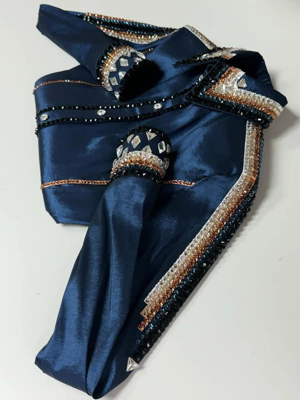 Kevin Garcia Originals Navy, Silver, Copper & Gold Half Sleeve - Size 2/4