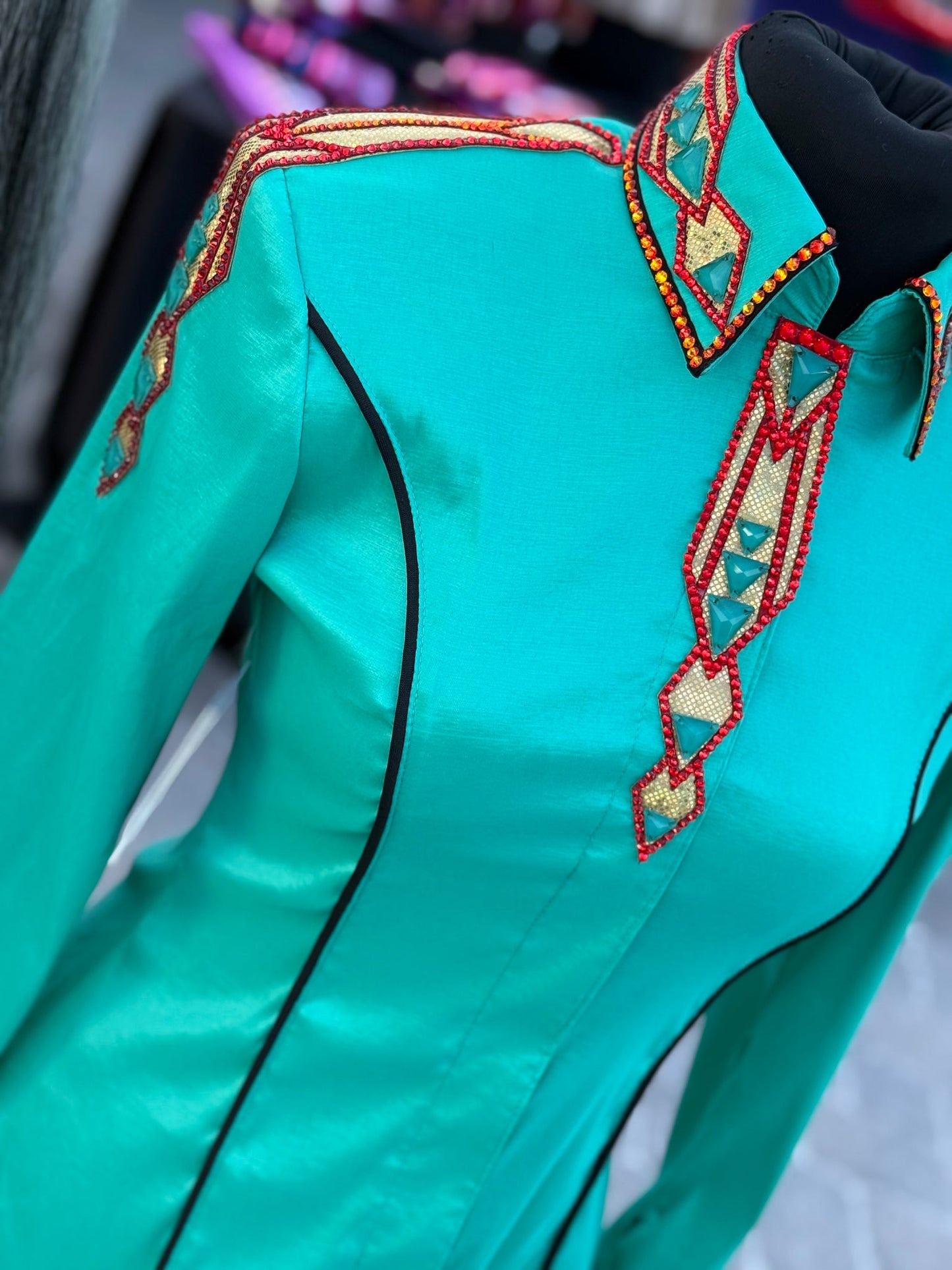 Unbridled Couture Mint Inferno Day Shirt - Medium