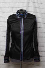 Load image into Gallery viewer, Signature Styles by Ashley Black with Purples Day Shirt - Medium - FINAL SALE
