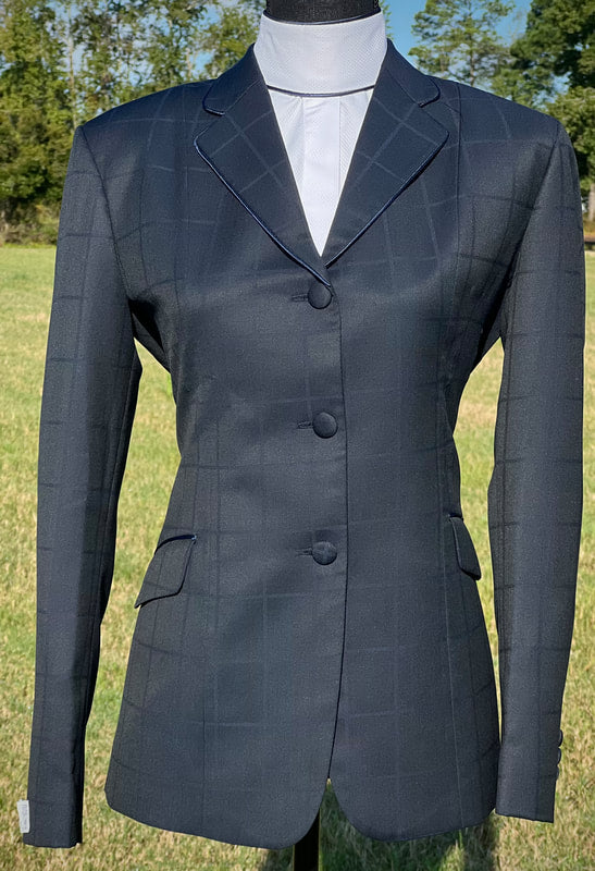 Boo Yah Navy Checks with Piping - Size 6