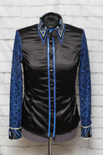 Load image into Gallery viewer, Signature Styles by Ashley Black w/Blue Sheer Sleeves - Medium
