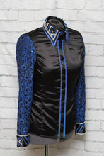 Load image into Gallery viewer, Signature Styles by Ashley Black w/Blue Sheer Sleeves - Medium
