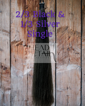 Load image into Gallery viewer, 2/3 Black &amp; 1/3 Silver - Dark Grey
