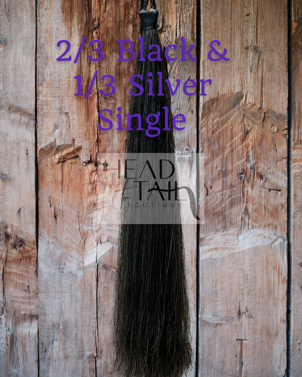 2/3 Black & 1/3 Silver - Dark Grey