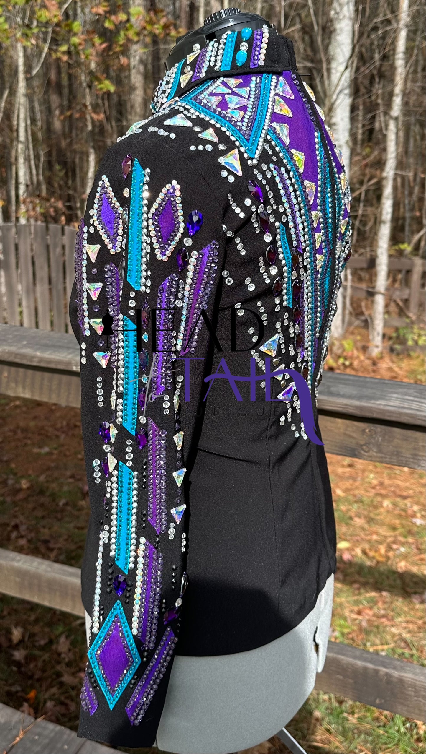 Showtime Show Clothing Purple, Teal & Silver Hsmp Shirt - X-Large - FINAL SALE