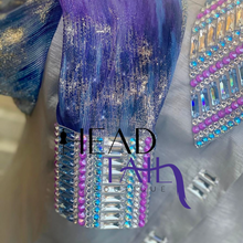 Load image into Gallery viewer, Unbridled Couture Silver, Purples &amp; Blues - Medium
