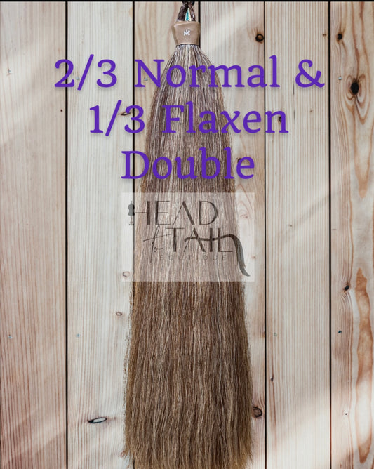 2/3 Normal Sorrel and 1/3 Flaxen