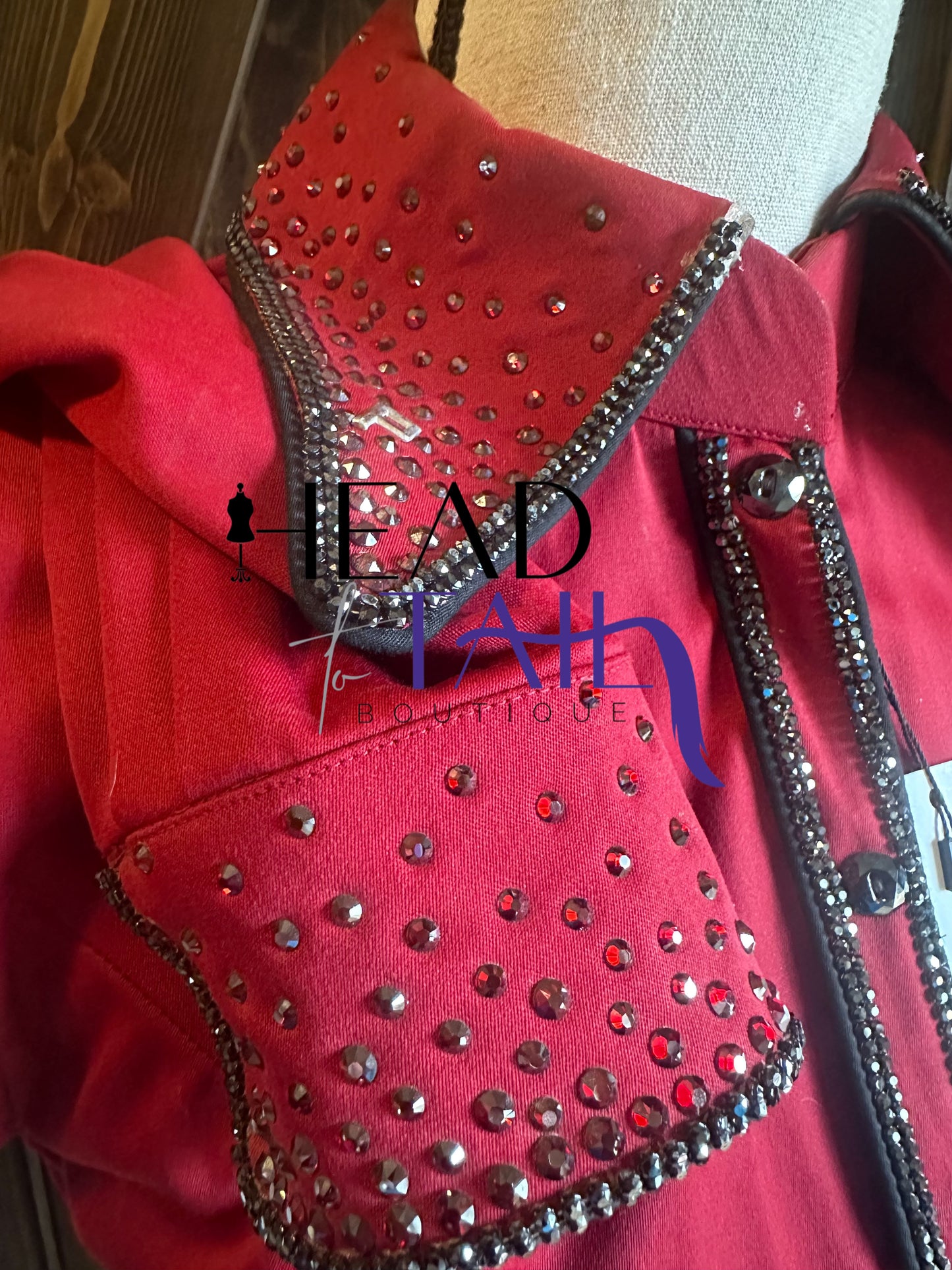 Paula's Place Burgundy & Black Day Shirt - X-Small - FINAL SALE