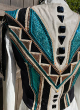 Load image into Gallery viewer, Holly Taylor Designs Teal, Off White &amp; Rose Gold Bolero Set + Shirt - XSmall/Small
