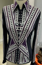 Load image into Gallery viewer, Holly Taylor Designs Purple &amp; Silver Showmanship Jacket
