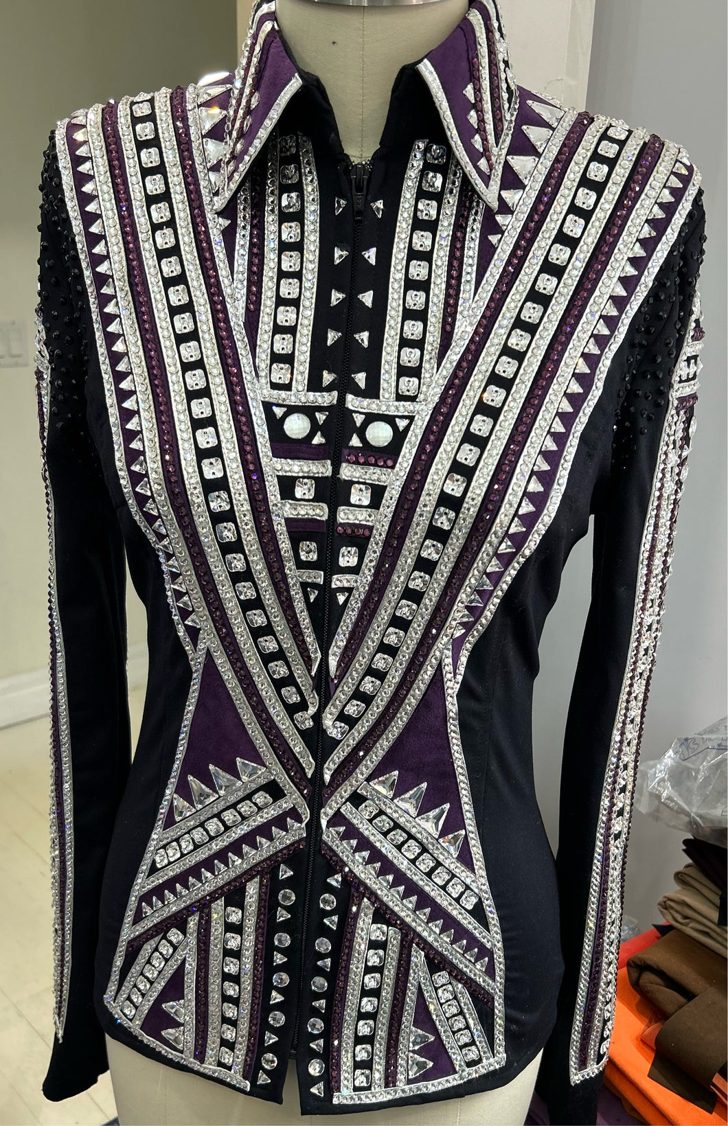 Holly Taylor Designs Purple & Silver Showmanship Jacket