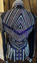 Load image into Gallery viewer, DDesigns Purple/Blue and Silver Vest and Day Shirt - Size 8

