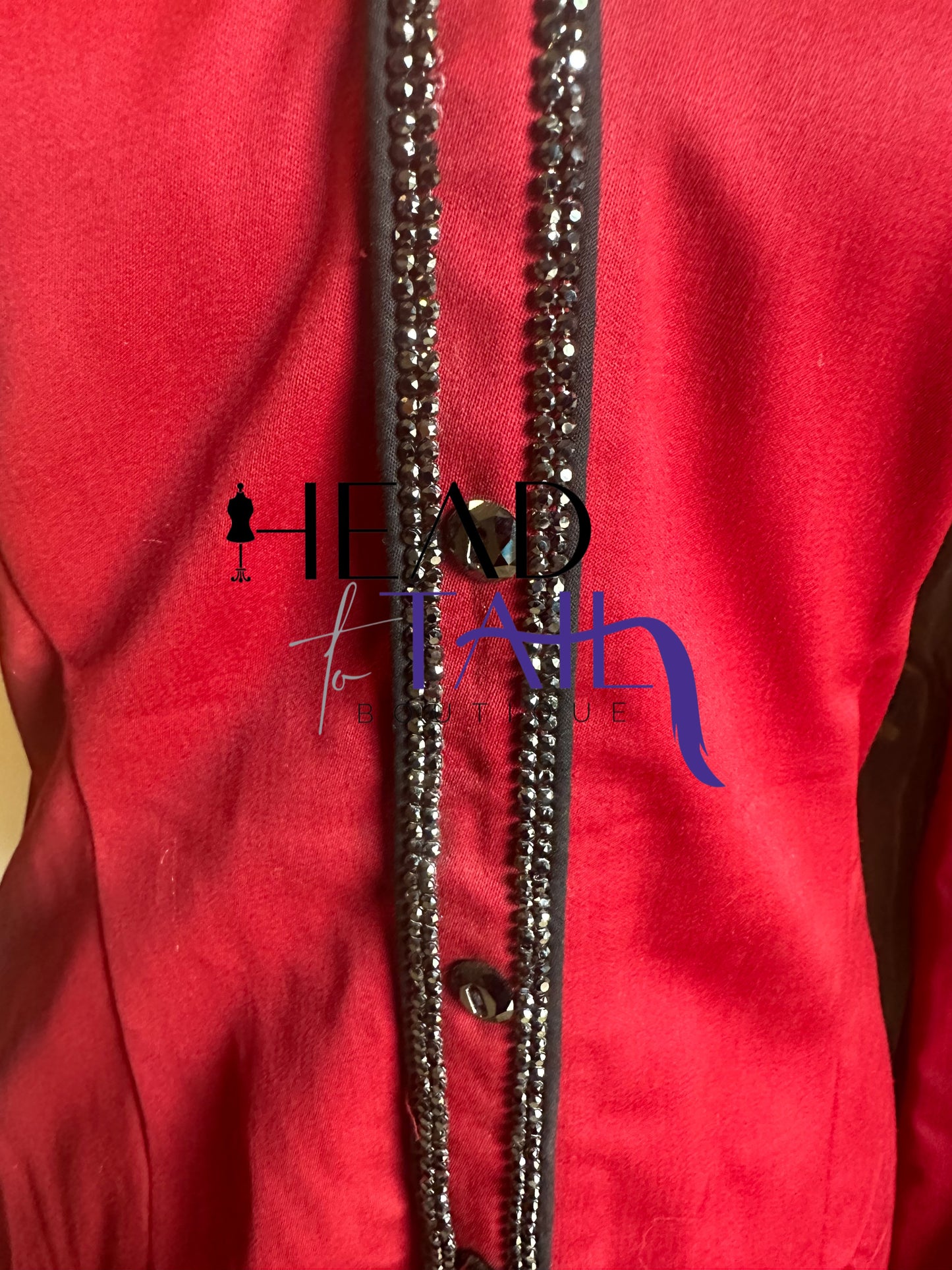 Paula's Place Burgundy & Black Day Shirt - X-Small - FINAL SALE