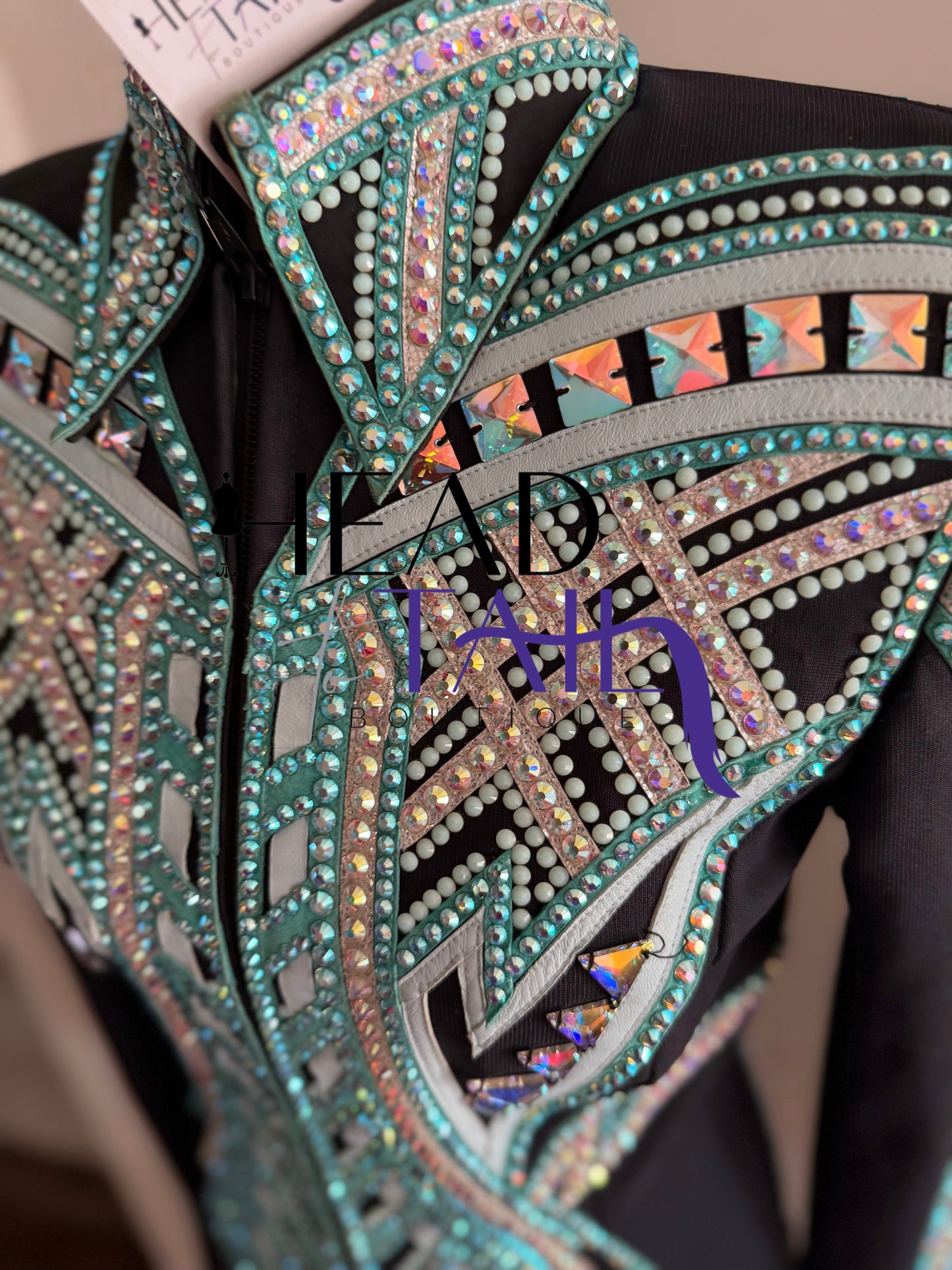 By Rachel Teal & Silver Showmanship Jacket - Small