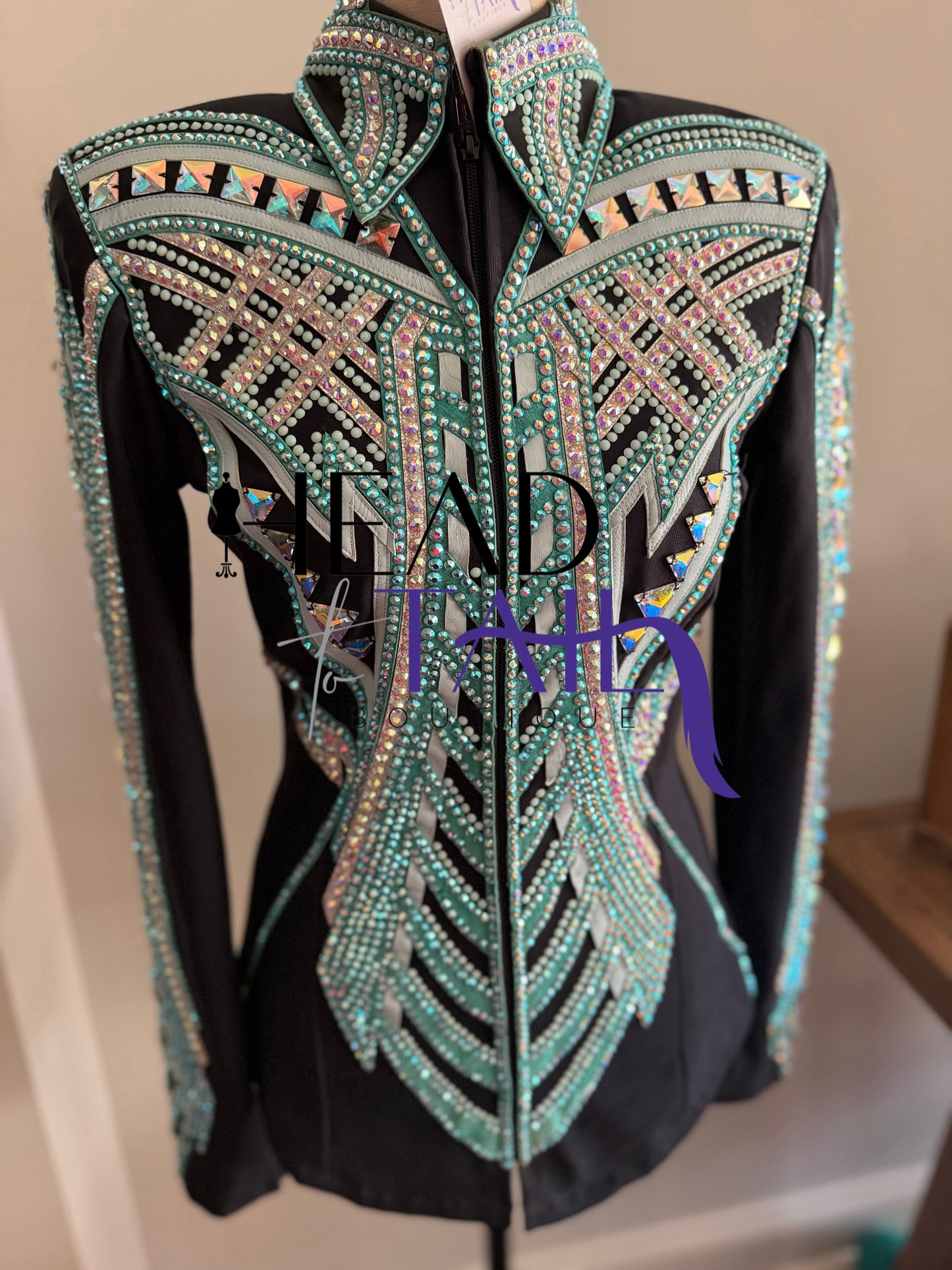 By Rachel Teal & Silver Showmanship Jacket - Small