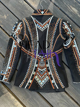 Load image into Gallery viewer, Dry Creek Designs Black, Copper &amp; White Jacket - YOUTH
