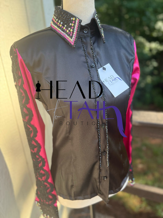 All That Pink with Black Lace - FINAL SALE