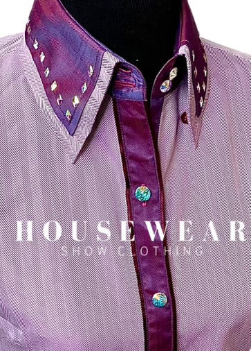 HouseWear Tailored Collection Purples w/ Crystals  - Medium