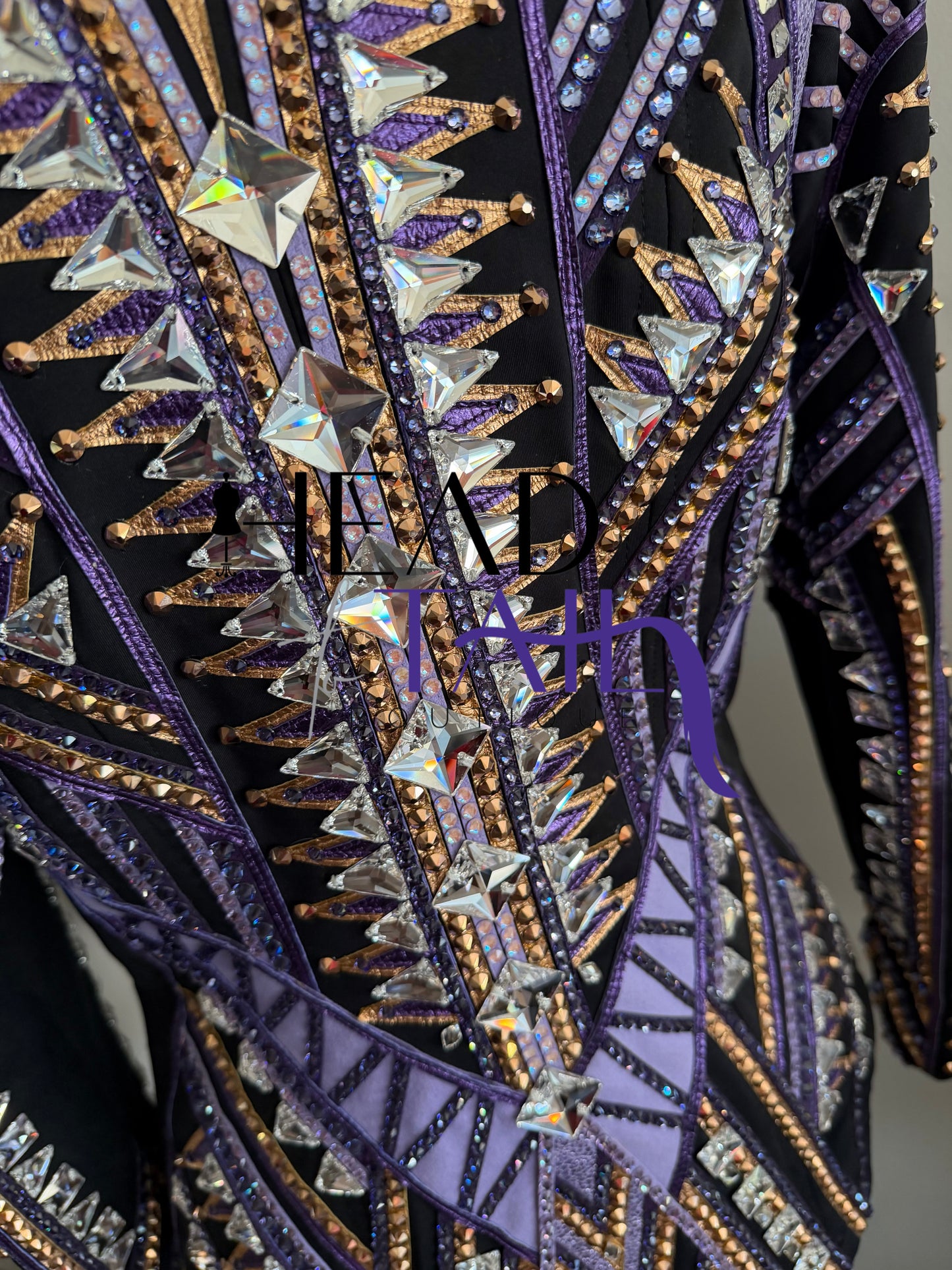 Stella Show Clothing Purple & Copper Showmanship Jacket - X-Small/Small