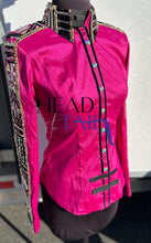 Load image into Gallery viewer, Lindsey James Hot Pink, Gold &amp; Gray Full Sleeve - Small
