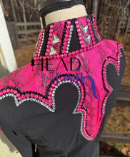 Load image into Gallery viewer, Kevin Garcia Originals Black &amp; Pink Snakeskin Yoke - Size: Custom Piece
