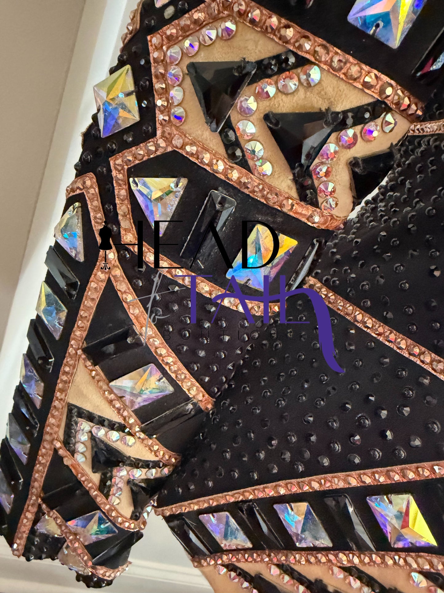 Lindsey James Show Clothing Black, Tan, Camel Showmanship Jacket - Small/Medium