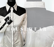 Load image into Gallery viewer, HouseWear Tailored Collection White w/ Black - Small
