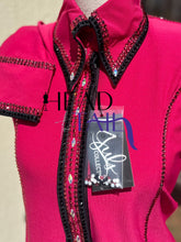 Load image into Gallery viewer, Juls Collection Pink &amp; Black Yoke Shirt - Small/Medium
