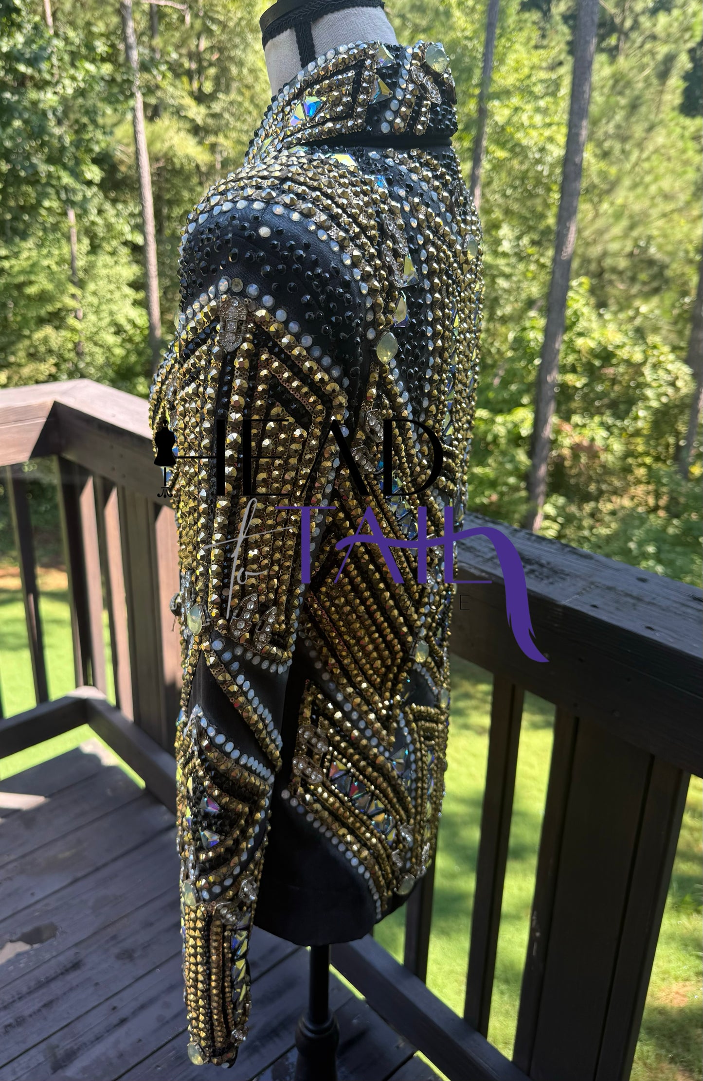 Trudy Black Label Black & Gold Showmanship Jacket - Small