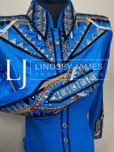 Load image into Gallery viewer, Lindsey James Blue, Silver &amp; Copper Full Sleeve &amp; Yoke- X-Small
