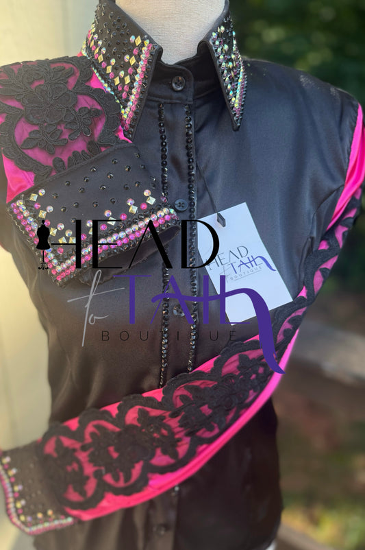 All That Pink with Black Lace - FINAL SALE