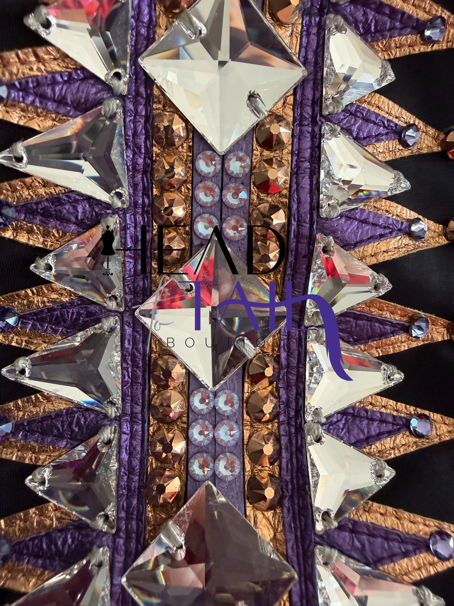 Stella Show Clothing Purple & Copper Showmanship Jacket - X-Small/Small