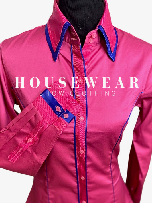 HouseWear Tailored Collection Fuchsia Hot Pink & Royal - Small