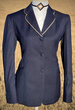 Load image into Gallery viewer, Navy with Double Navy/Gold Piping- Size 0 (Re-Sell/FINAL SALE)
