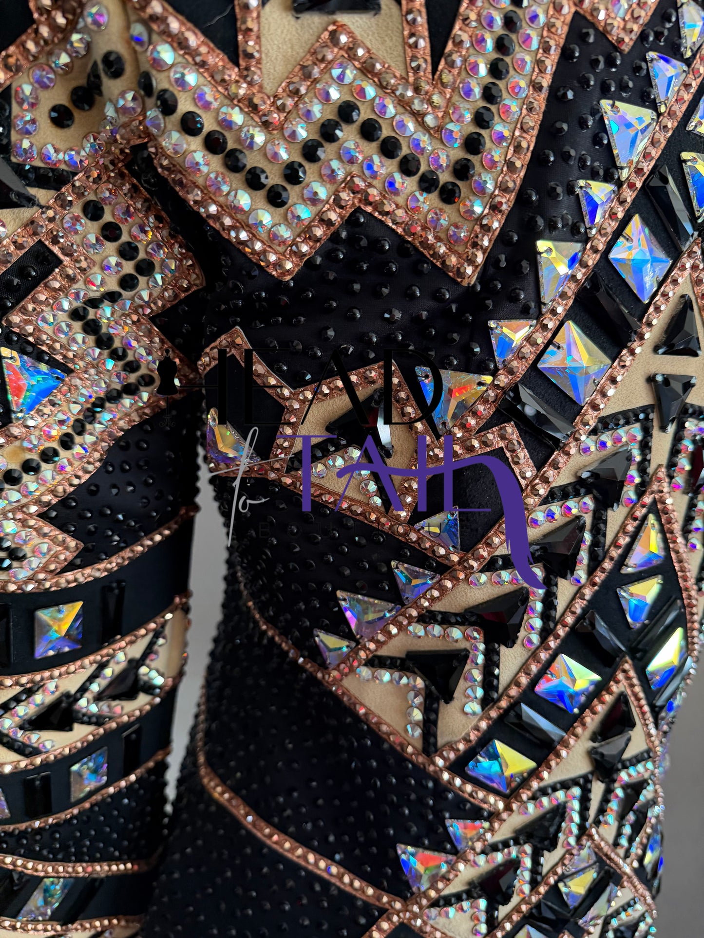 Lindsey James Show Clothing Black, Tan, Camel Showmanship Jacket - Small/Medium