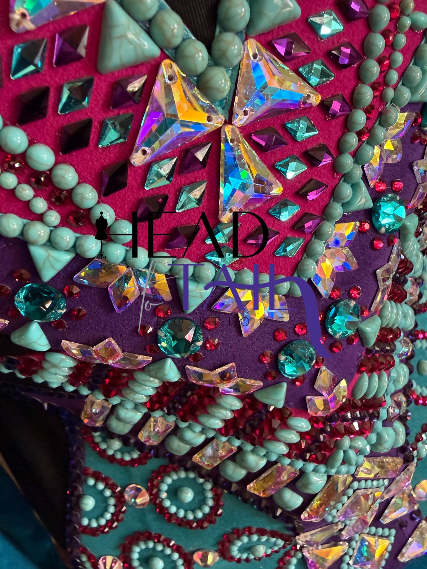 Kevin Garcia Originals Teal, Purple, Magenta & Turquoise Shirt & Bolero - Size 6/8