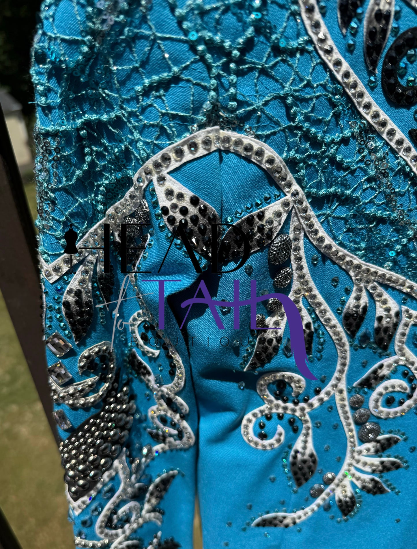 Lindsey James Show Sky Blue, Black & Silver Jacket - YOUTH