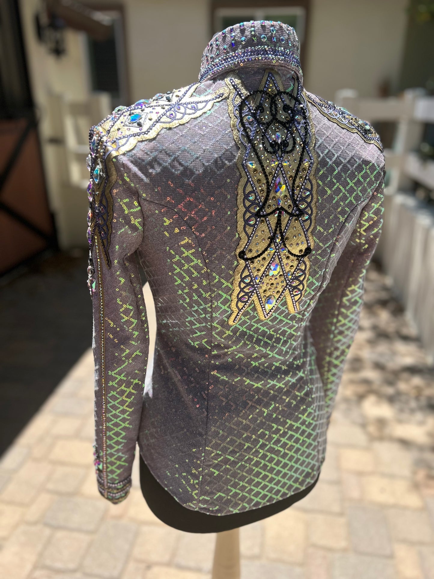 Jessica Lynn Show Apparel Lilac & Gold Day Shirt - Small