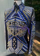 Load image into Gallery viewer, Lindsey James Show Clothing Blue &amp; Purple Showmanship Jacket - Medium
