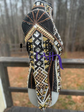 Load image into Gallery viewer, Lindsey James Black, Silver, Gold &amp; Chocolate Showmanship Jacket - Size Large/X-Large

