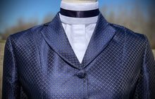 Load image into Gallery viewer, White: Thick Navy Ribbon &amp; Black Thin Stripe Collars - Size 32
