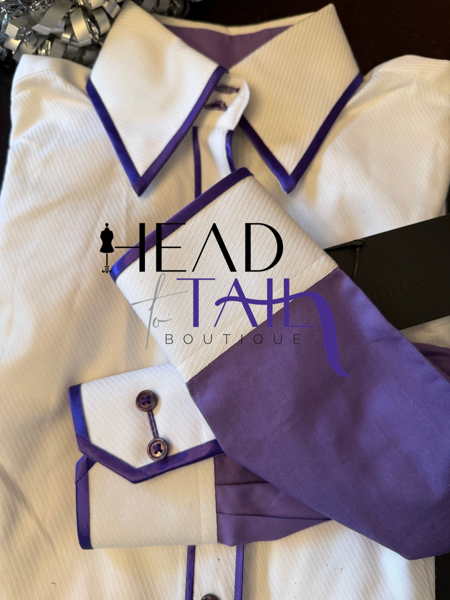 HouseWear Tailored Collection White & Lilac - YOUTH