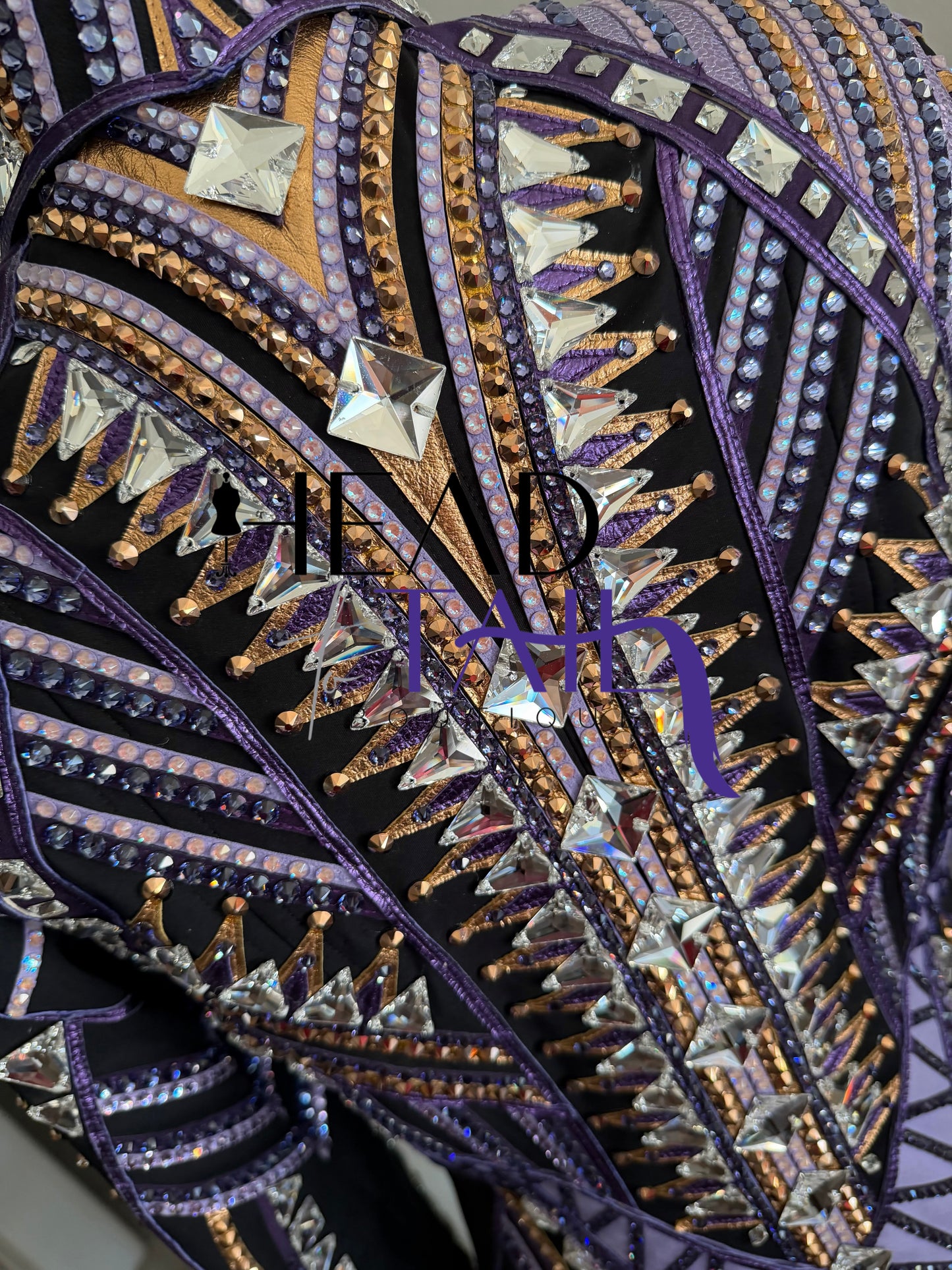 Stella Show Clothing Purple & Copper Showmanship Jacket - X-Small/Small