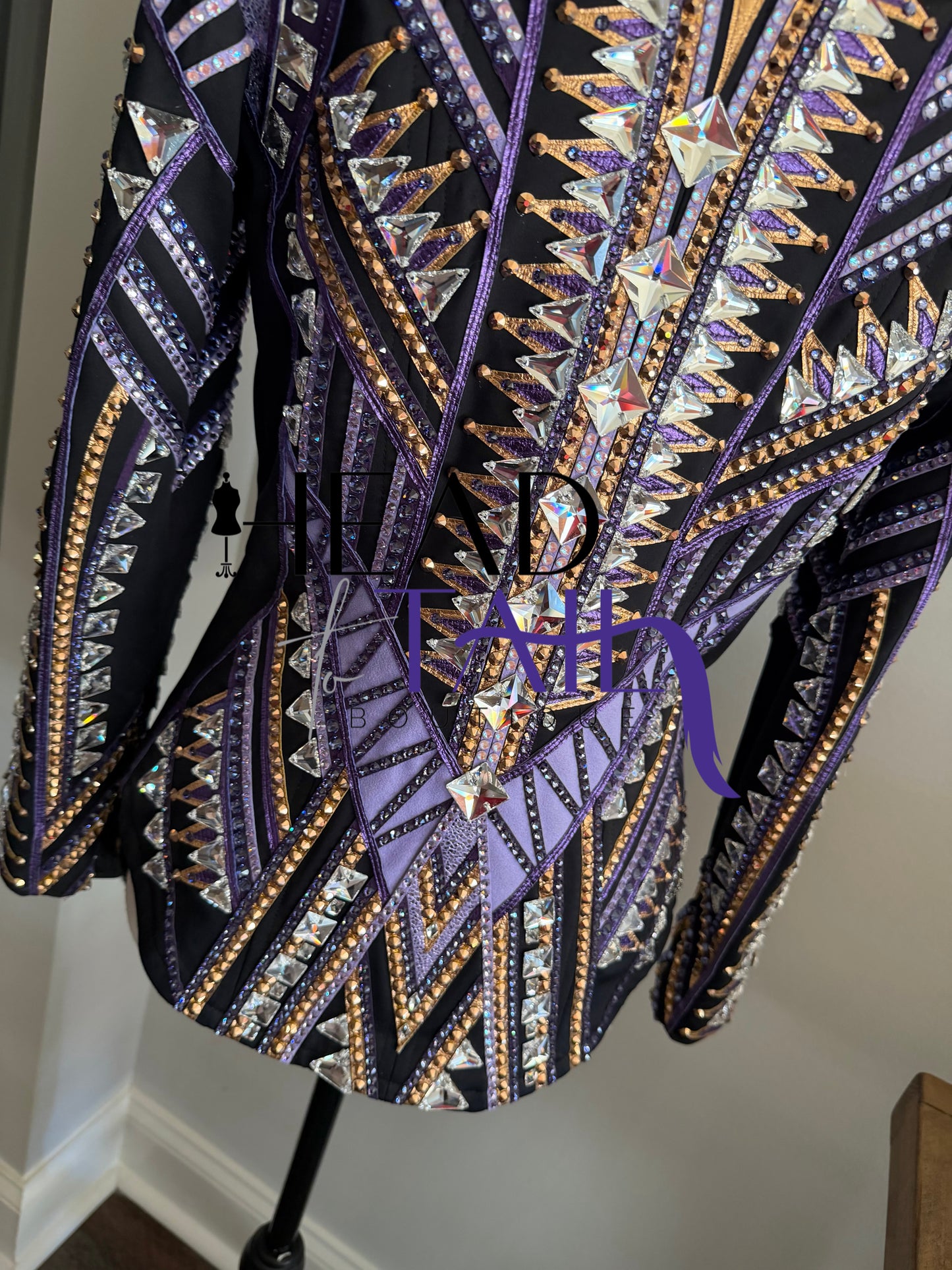 Stella Show Clothing Purple & Copper Showmanship Jacket - X-Small/Small