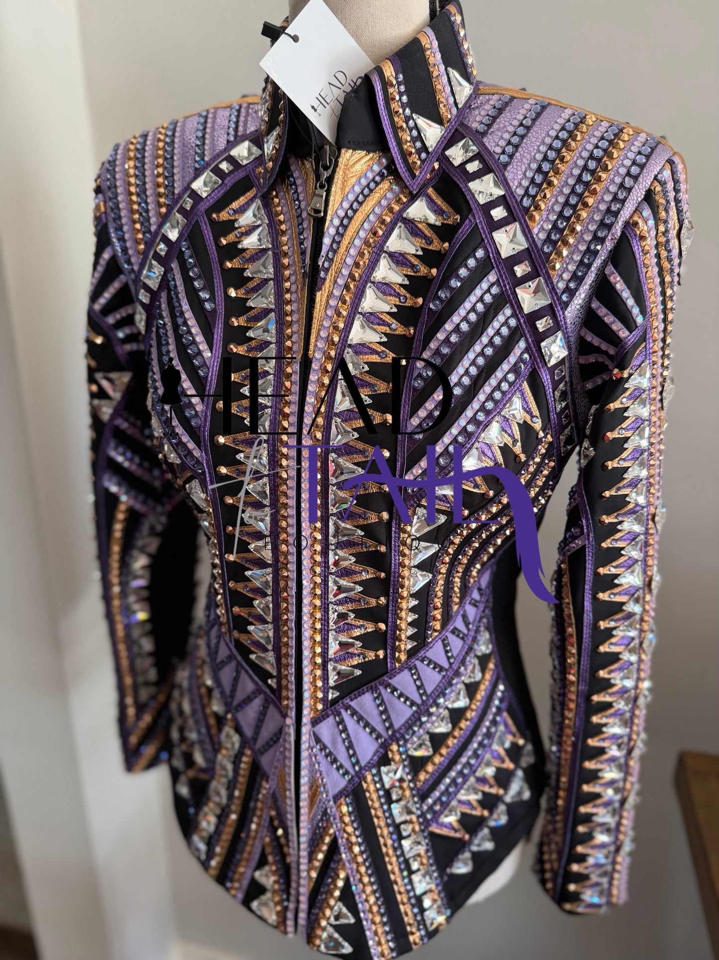 Stella Show Clothing Purple & Copper Showmanship Jacket - X-Small/Small